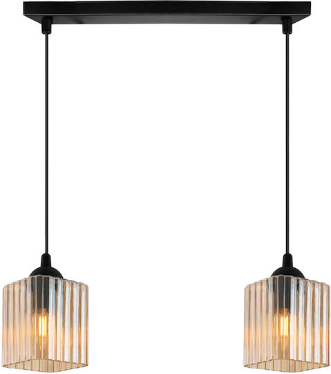Light Home Κρεμαστό Φωτιστικό Μαύρο με Ντουί E27