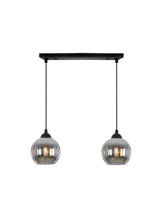 Light Home Deckenleuchte Schwarz mit Lampenbirnensockel E27