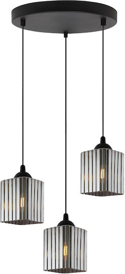 Light Home Κρεμαστό Φωτιστικό Μαύρο με Ντουί E27