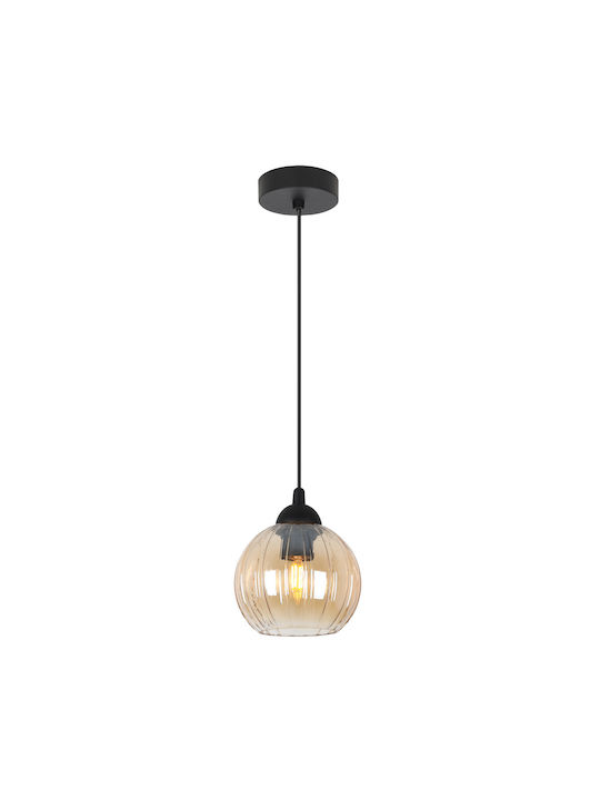 Light Home Κρεμαστό Φωτιστικό Μαύρο με Ντουί E27