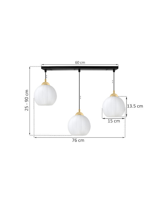 Light Home Висящо Осветително Тяло Черно с Цокъл E27