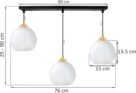 Light Home Pendant Ceiling Light Black with E27 Socket