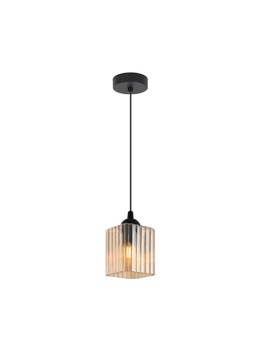 Light Home Candelabru Suspendat Negru cu Soclu E27