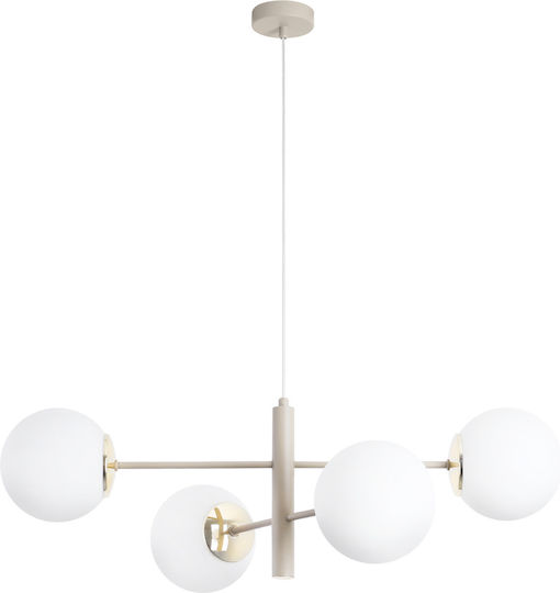 Light Home Κρεμαστό Φωτιστικό Χρυσό με Ντουί E14