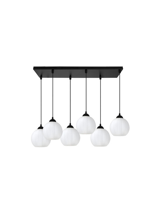 Light Home Candelabru Suspendat Negru cu Soclu E27