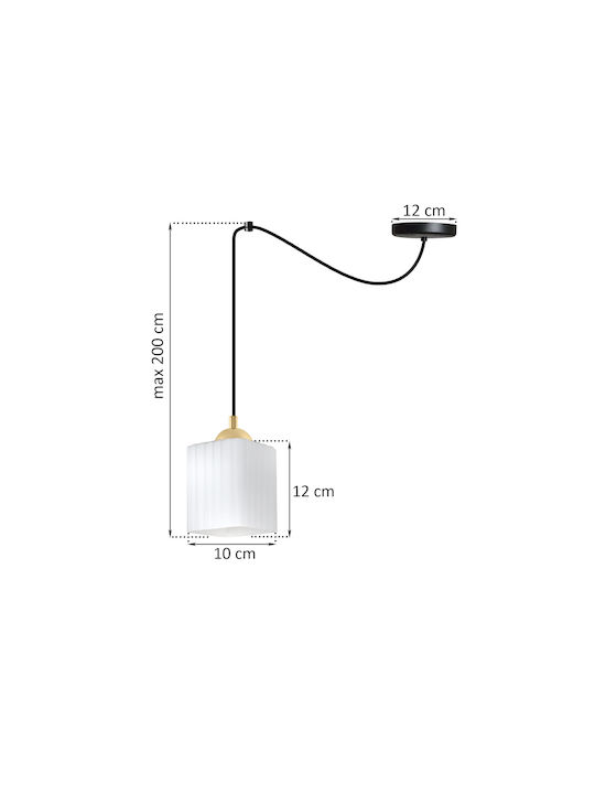 Light Home Висящо Осветително Тяло Черно с Цокъл E27
