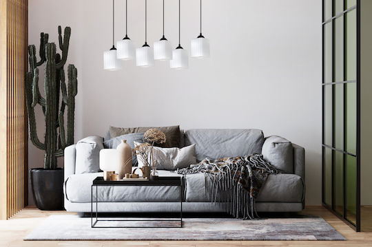 Light Home Κρεμαστό Φωτιστικό Μαύρο με Ντουί E27