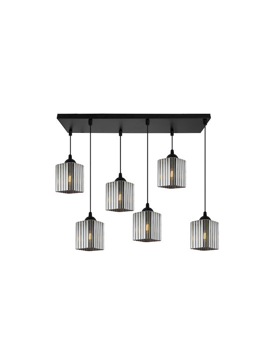 Light Home Κρεμαστό Φωτιστικό Μαύρο με Ντουί E27