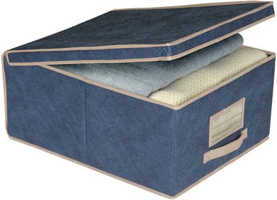 Ordinett Ordinett Luftdichtes Kleideraufbewahrung Box in Blau 50x40x25cm