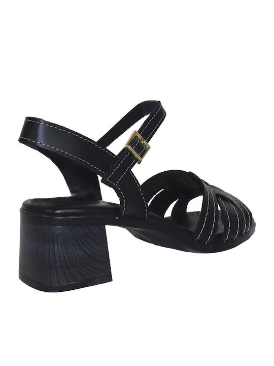 Sandale Elegante Damă Din Piele Negre