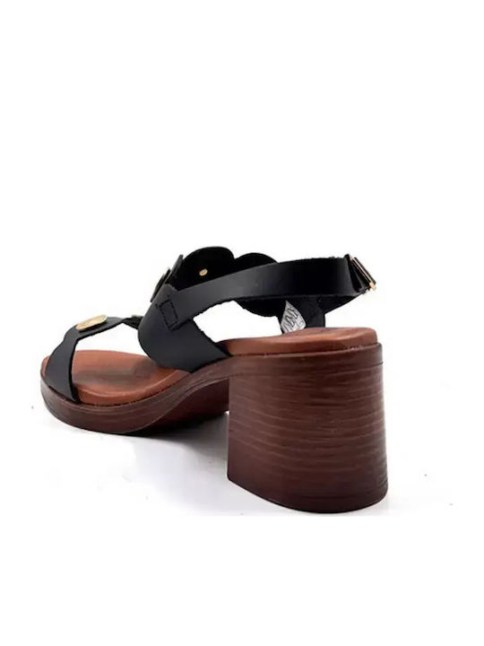Black Leather Sandals