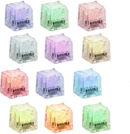Διακοσμητικό Φωτιστικό LED RGB 12τμχ 2.7x2.7εκ.