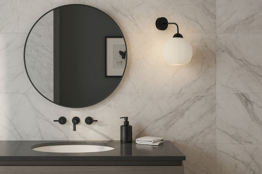 Light Home Μοντέρνο Φωτιστικό Τοίχου με Ντουί E27 Μαύρο