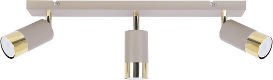Light Home Decken- und Wandleuchte mit GU10 Lampenbirnensockel in Goldfarbe