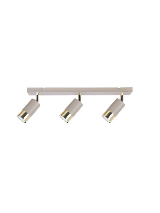 Light Home Decken- und Wandleuchte mit GU10 Lampenbirnensockel in Goldfarbe