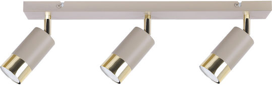 Light Home Decken- und Wandleuchte mit GU10 Lampenbirnensockel in Goldfarbe