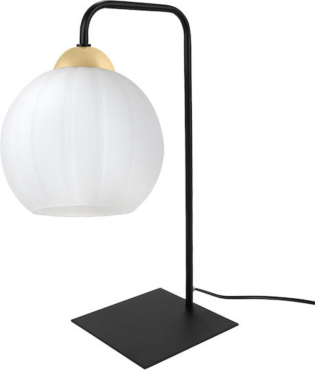 Light Home Table Lamp for E27 Fitting with Black Shade and Base