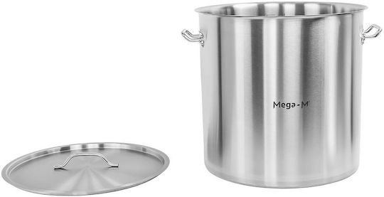 Mega-M Κατασαρόλα Επαγγελματική Χωρητικότητας 71lt με Διάμετρο 45εκ. και Ύψος 45εκ.