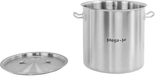 Mega-M Oală Comercială Capacitate 25lt cu Diametru 32cm și Înălțime 32cm