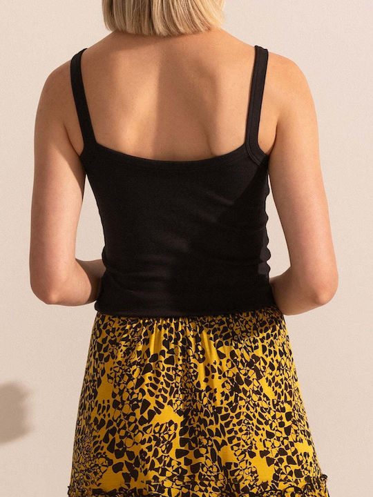 Bluza Damă Bumbac Cu Bretele Albastru Marin