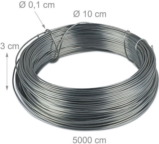 Relaxdays Set 3 Galvanized Tying Wires