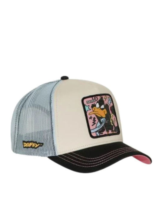 Looney Tunes X Capslab Daffy Duck Kappen Einheitsgröße Hellblau Schwarz Beige Rosa
