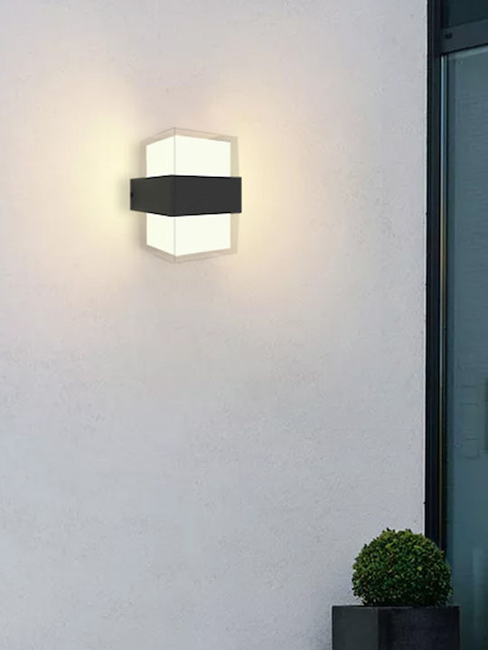 Inlight Wandmontiertes Außenbeleuchtung LED 8W mit Einstellbares Weiß Licht 12x12x14cm Inlight Wandmontiertes Außenbeleuchtung LED 8W mit Einstellbares Weiß Licht 12x12x14cm