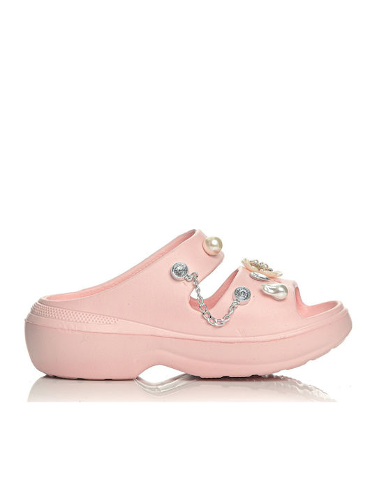 Σαγιονάρες σε στυλ Πέδιλα σε Λευκό Χρώμα