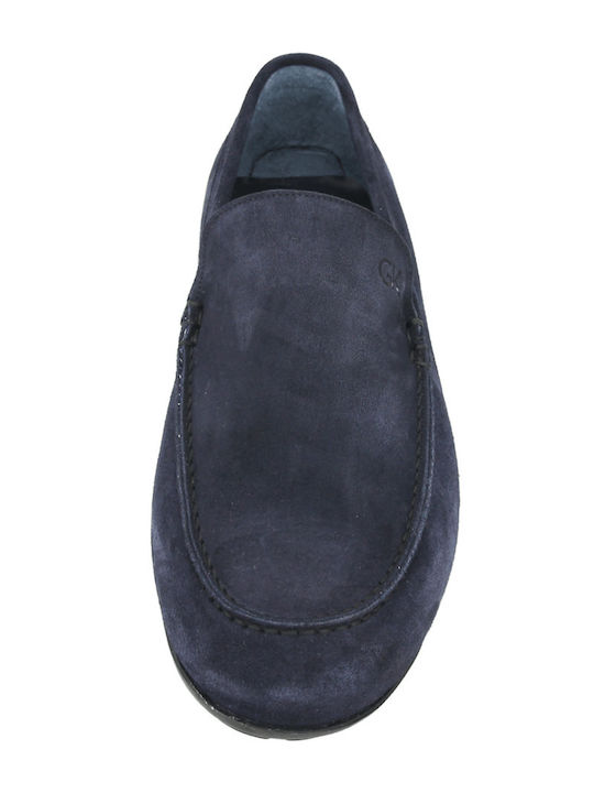 Suede Herren Mokassins in Blau Farbe
