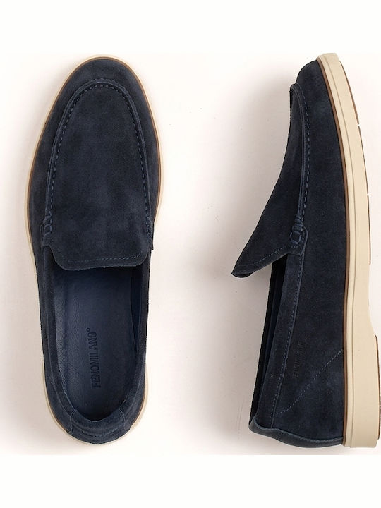 Suede Ανδρικά Loafers σε Μπλε Χρώμα