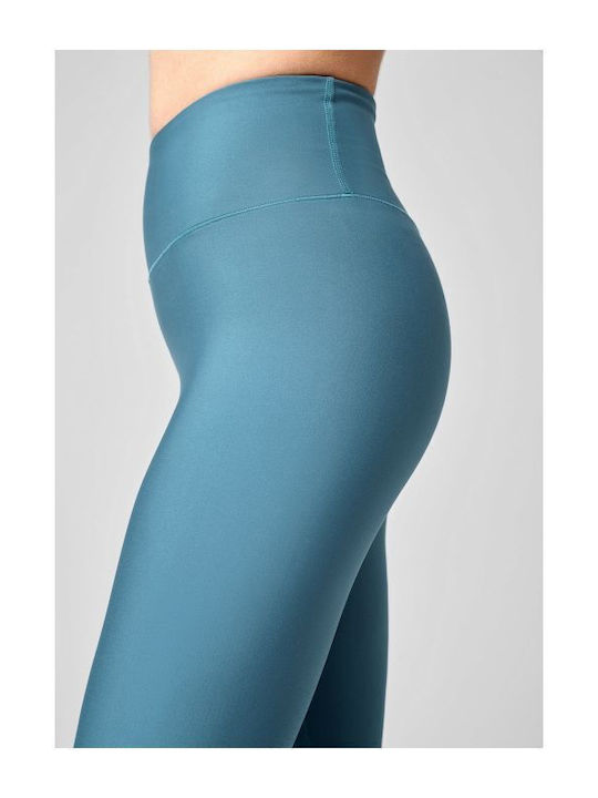 Training Damen Leggings Hohe Taille Blau