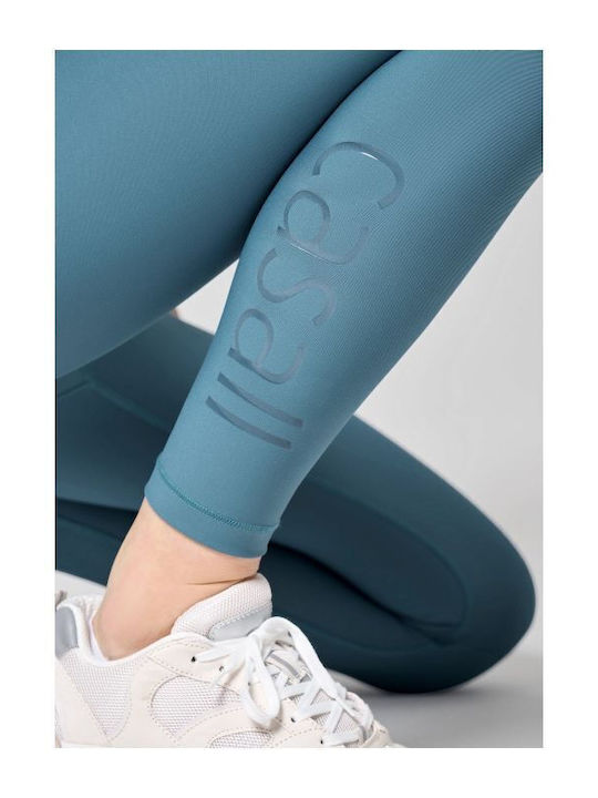 Training Damen Leggings Hohe Taille Blau