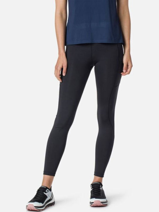 Lauf Damen Leggings Hohe Taille Schwarz