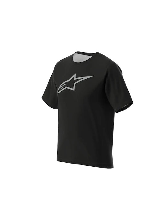 Herren Kurze Ärmel Fahrradtrikot Mountain Bike Schwarz