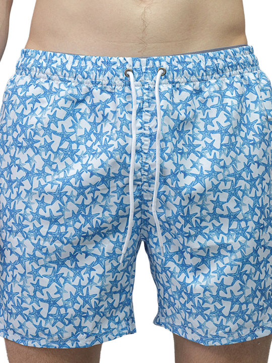 Costum De Baie Bărbați Pantaloni Scurți Celeste