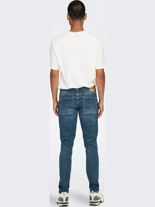 Trousers in Slim Fit Blue