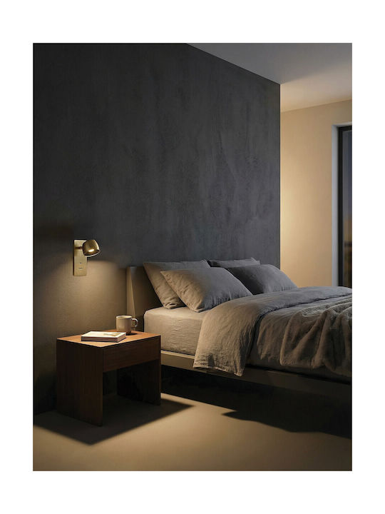 VK Lighting Wall Lamp with Integrated LED and Warm White Light Gold