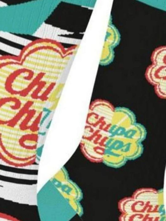 Capslab Chupa Chups Κάλτσες με Σχέδια Μαύρο Πράσινο Capslab Chupa Chups Κάλτσες με Σχέδια Μαύρο Πράσινο