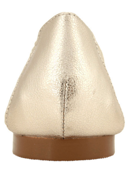 Top3 Damen Ballerinas Gold