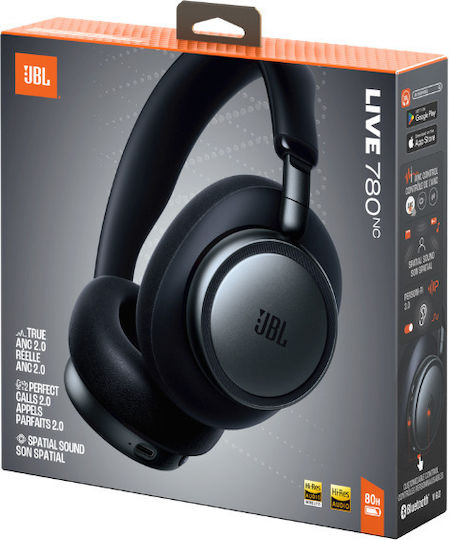 JBL Live 780NC Wireless Bluetooth On Ear Headphones with 50 Hours Playing Time Black
