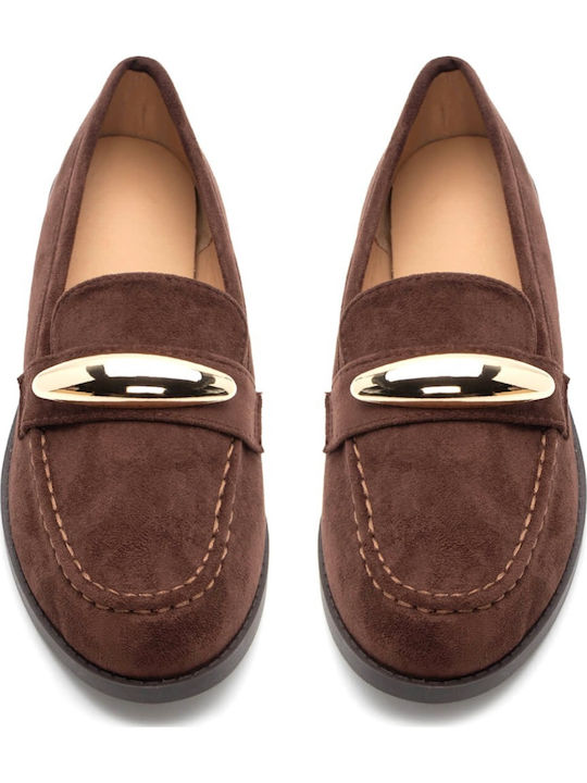 Γυναικεία Loafers σε Καφέ Χρώμα