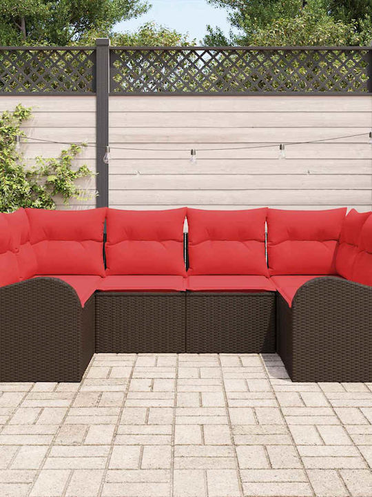 Outdoor Corner Rattan Sofa With Cushions