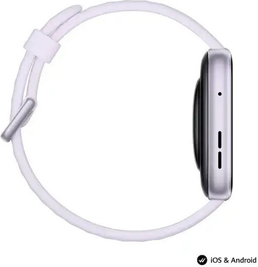 Huawei Watch Fit 5 Aluminium 42mm Αδιάβροχο με Παλμογράφο (Μωβ)