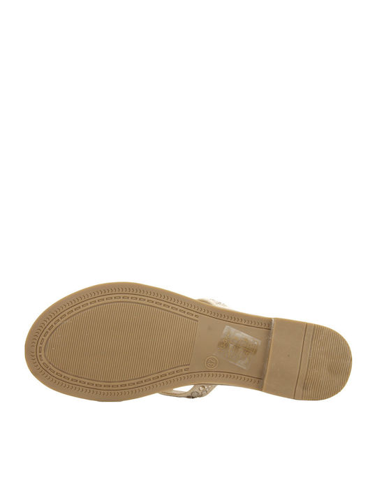Nikie Women's Flat Sandals Beige