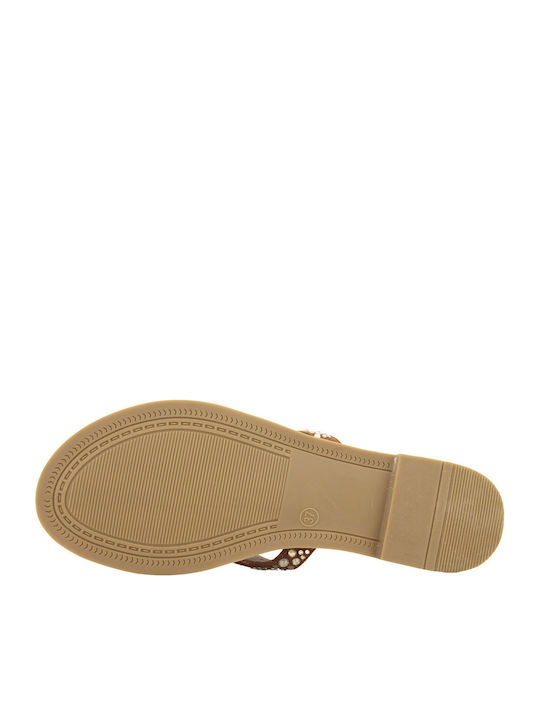 Nikie Flache Sandalen Für Damen Tabac Braun