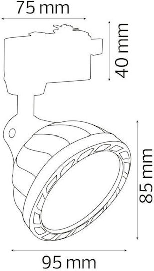 Horoz Electric LED Natural White Spot in White Colour
