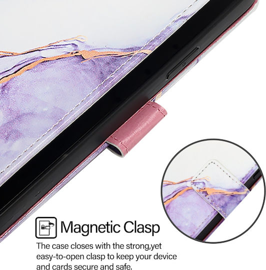 Book Tempered Glass Μωβ (TCL 505)