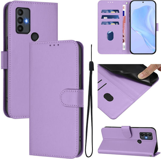 Book Tempered Glass Μωβ (TCL 306 / 305 / 30 SE / 30E)