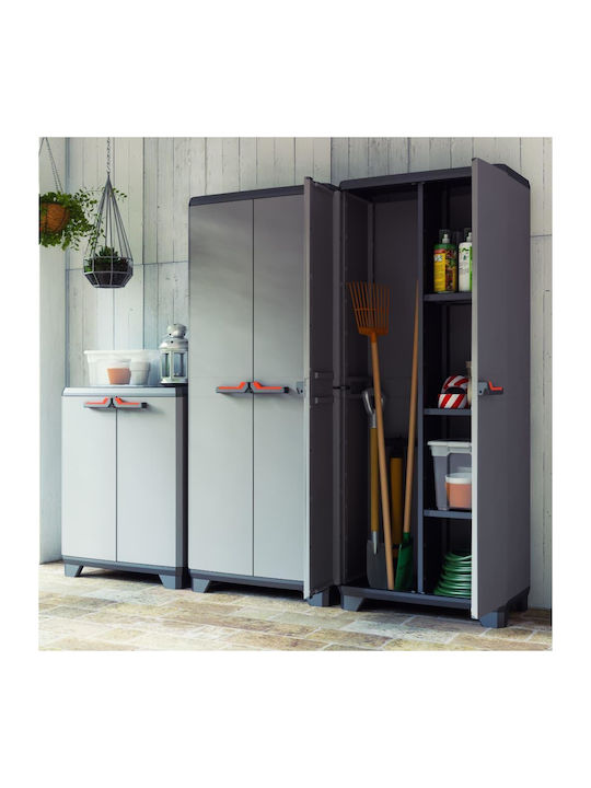 Double-leaf Outdoor Storage Cabinet Polypropylene 68x39x173 cm
