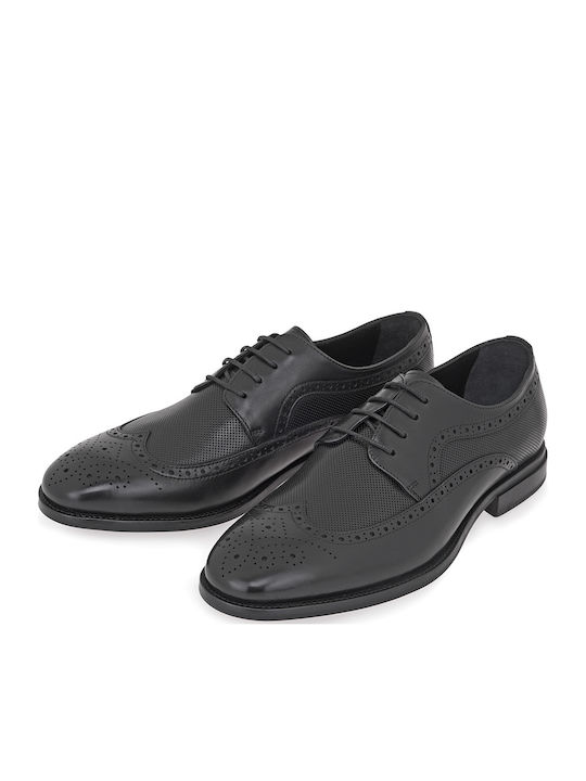 Δερμάτινα Ανδρικά Oxfords Μαύρα